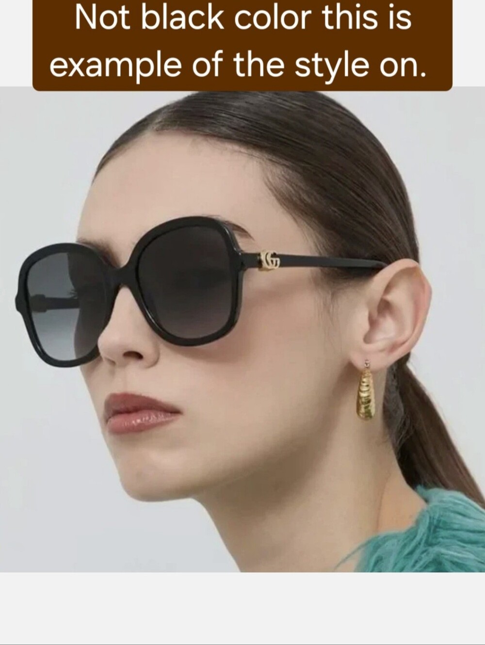 Gucci Women’s Oversized Brown Gradient Sunglasses